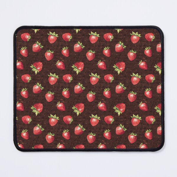 Item preview, Strawberry Brown Background Pattern  designed and sold by LouieVanille.