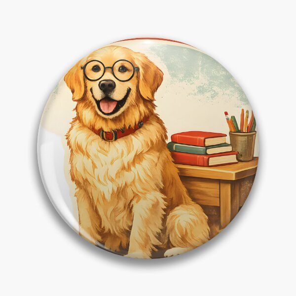 Item preview, My Teaching Assistant Has Four Paws – Golden Retriever Teacher Dog Lover Design designed and sold by Sahil Randhawa.