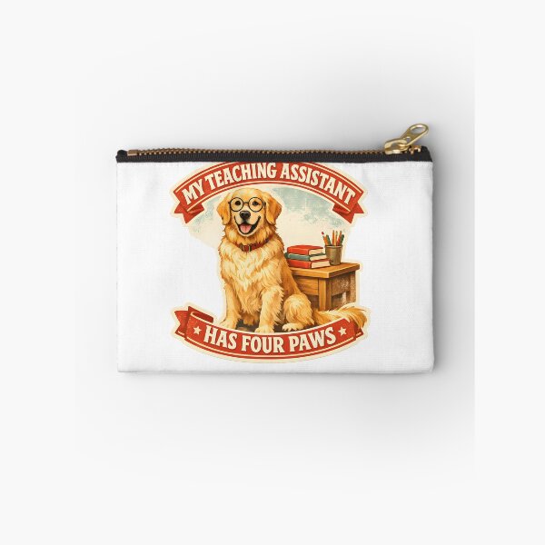 Item preview, My Teaching Assistant Has Four Paws – Golden Retriever Teacher Dog Lover Design designed and sold by Sahil Randhawa.