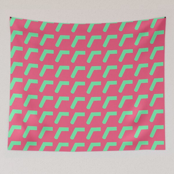 Artikelvorschau, Abstraktes Muster in Rosa und Türkis, wiederholt entworfen und verkauft von rodwelldesigns.