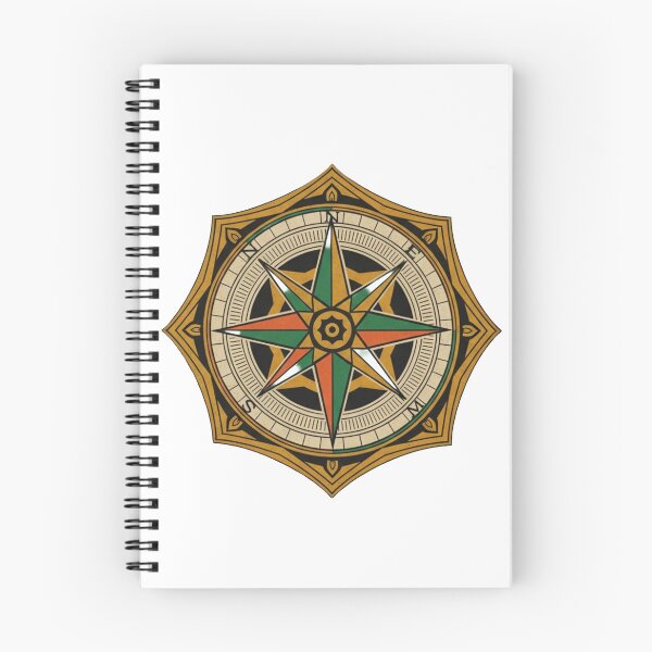 Item preview, Retro Geometric Compass Emblem - Vintage Nautical Line Art designed and sold by Dzblack.