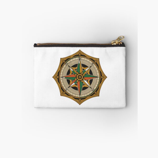 Item preview, Retro Geometric Compass Emblem - Vintage Nautical Line Art designed and sold by Dzblack.