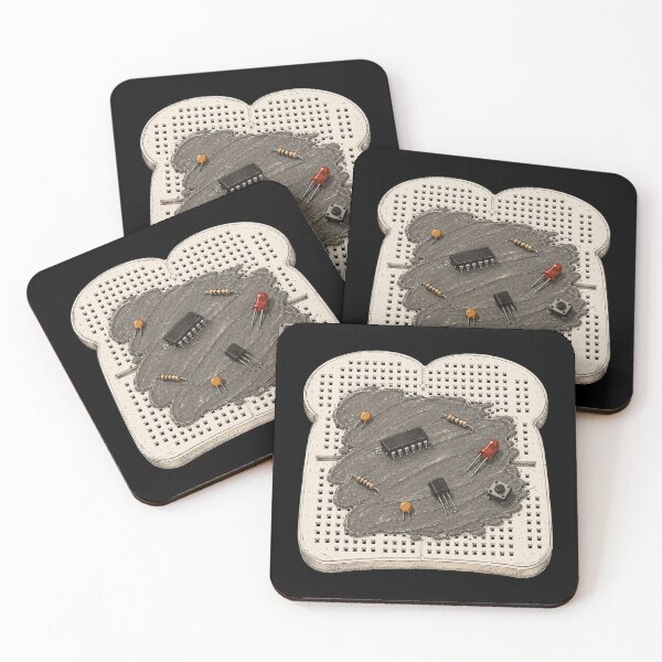 Item preview, Breadboard Toast | Electronics Engineer Breakfast | Minimal ECE Graphic Tee designed and sold by TheHumanFreq.
