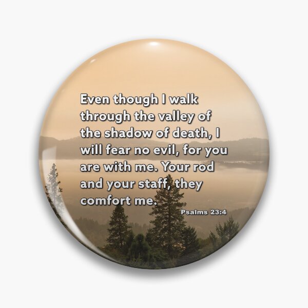 Item preview, Psalms 23:4 I will fear no evil - Napa Valley Landscape Photograph designed and sold by InsprtnlArtbyDP.