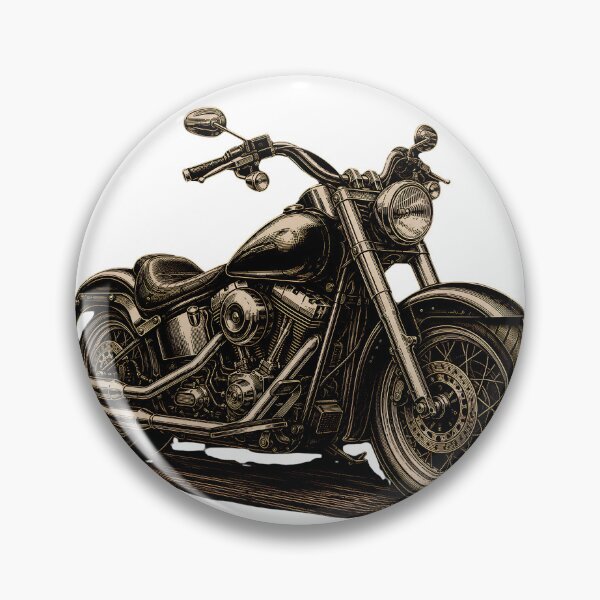 Item preview, Classic Cruiser Motorcycle | Vintage Line Art Design designed and sold by CalmMandala.