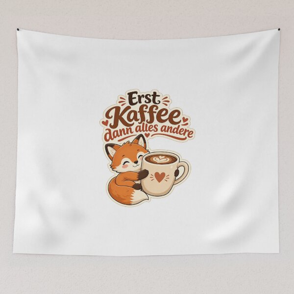 Item preview, Sweet Fox: First coffee, then everything else designed and sold by BoosterShop.