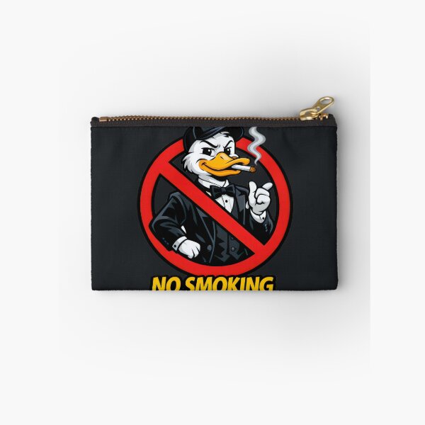 Item preview, No Smoking Duck Sticker – Funny Tuxedo Duck Cartoon Vector, Dapper Mallard Gentleman, Classy Smoking Forbidden Sign, Cool Garage Wall Art designed and sold by SmartPuns.
