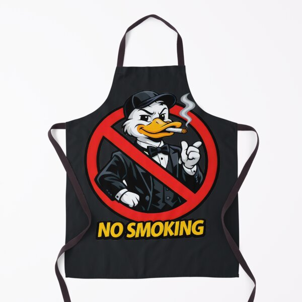 Item preview, No Smoking Duck Sticker – Funny Tuxedo Duck Cartoon Vector, Dapper Mallard Gentleman, Classy Smoking Forbidden Sign, Cool Garage Wall Art designed and sold by SmartPuns.