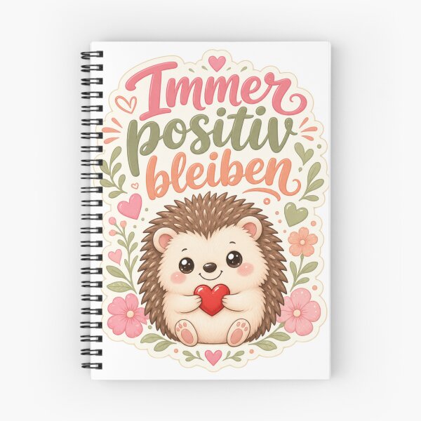 Item preview, Cute hedgehog. Always stay positive quote. designed and sold by BoosterShop.