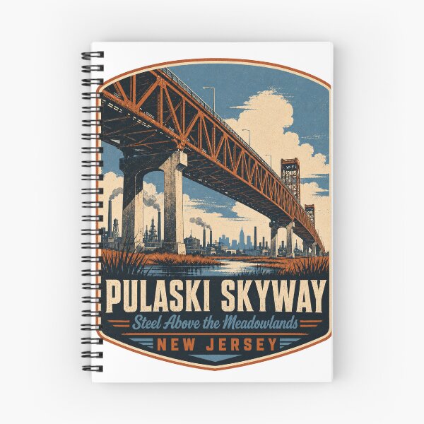 Item preview, Pulaski Skyway – Steel Above the Meadowlands, New Jersey designed and sold by Past in Threads.