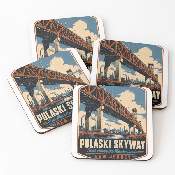 Item preview, Pulaski Skyway – Steel Above the Meadowlands, New Jersey designed and sold by Past in Threads.
