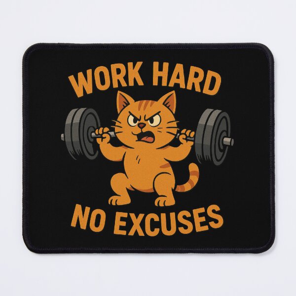 Item preview, Squat Goals Funny Gym Cat – Weightlifting Cat Lover Design, Funny Fitness Gift designed and sold by AYACHI90.