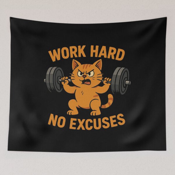 Item preview, Squat Goals Funny Gym Cat – Weightlifting Cat Lover Design, Funny Fitness Gift designed and sold by AYACHI90.