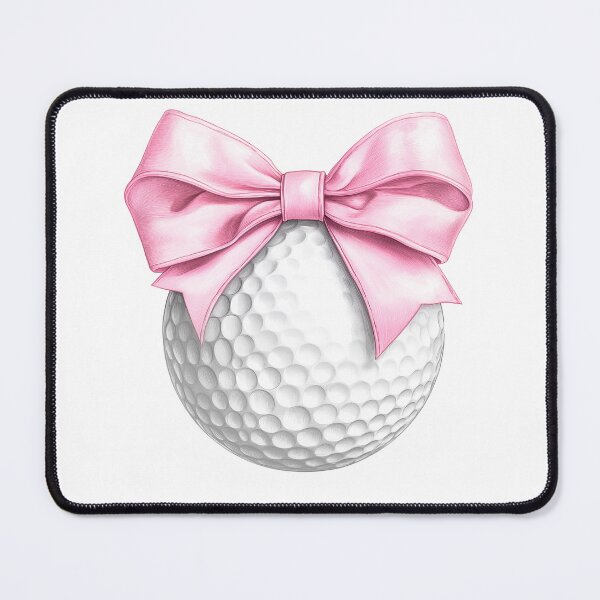 Item preview, Golf Ball with Pink Bow Cute Golf Girl Sports Lover Gift designed and sold by sunnivamla.