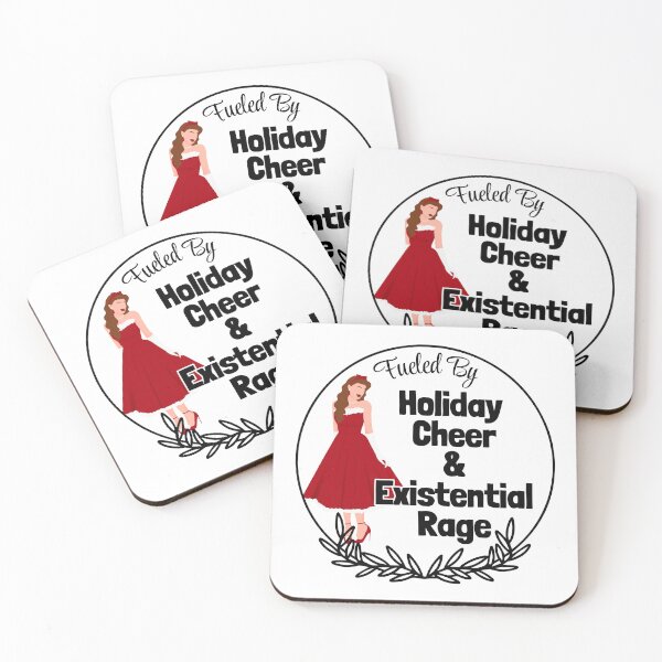 Item preview, Holiday Cheer and Existential Rage designed and sold by Nope Cat Studio.