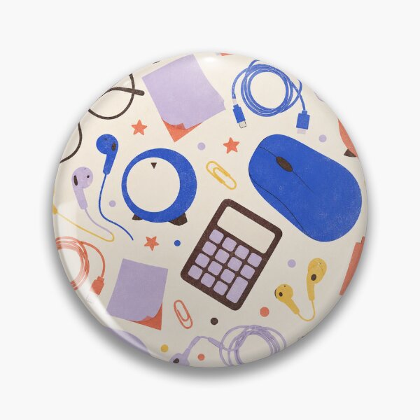 Item preview, Modern Desk Color Block Tossed Pattern designed and sold by VerdantStudio.