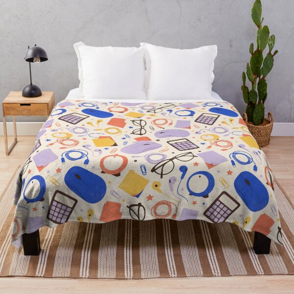 Item preview, Modern Desk Color Block Tossed Pattern designed and sold by VerdantStudio.