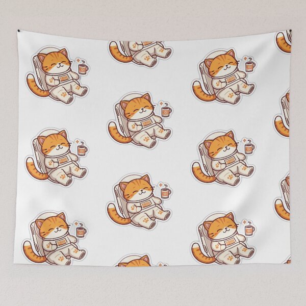 Item preview, Space Nap Protocol | Cute Sleeping Astronaut Cat Coffee Illustration designed and sold by Jaani-T.