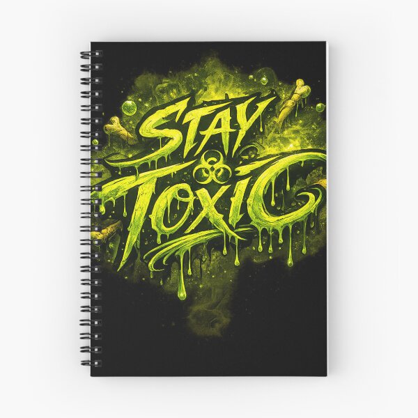 Item preview, "Stay Toxic" Green Slime Graffiti Typography Design designed and sold by BuckaBaby.