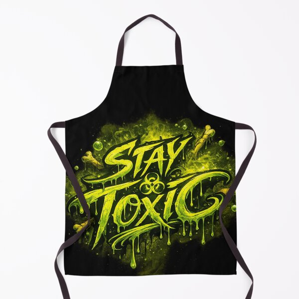 Item preview, "Stay Toxic" Green Slime Graffiti Typography Design designed and sold by BuckaBaby.