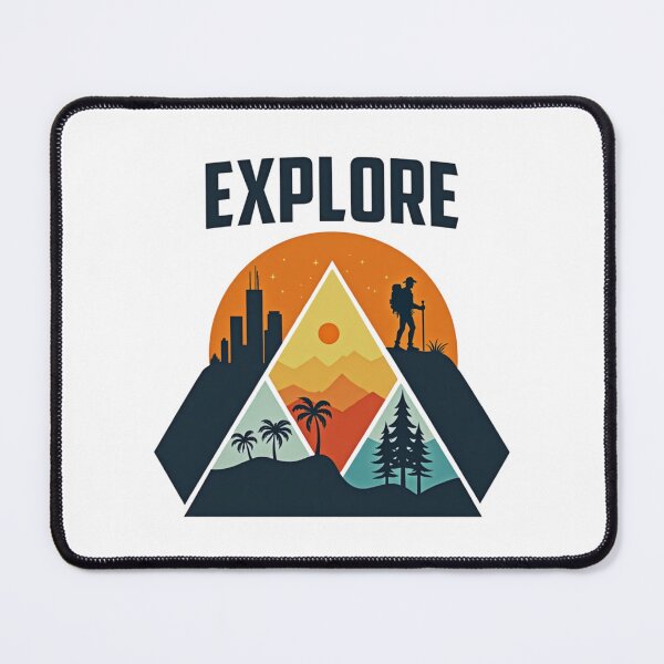 Item preview, Explore The World - Vintage Geometric Travel Badge designed and sold by GabeMountainArt.