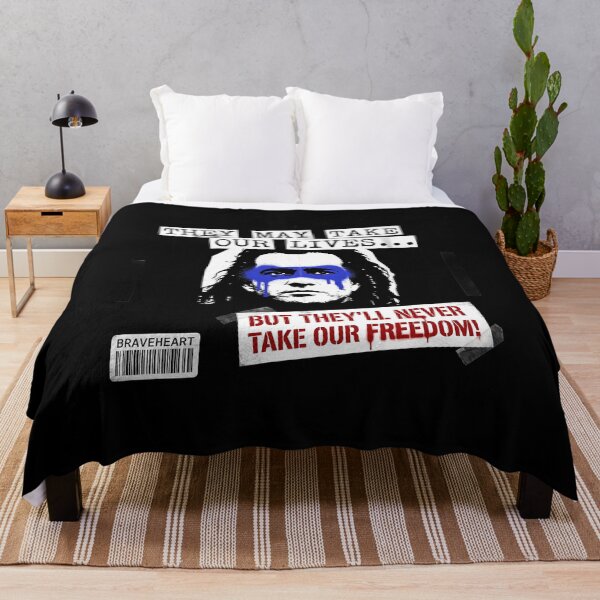 Item preview, They May Take Our Lives Never Take Our Freedom - Braveheart Quote designed and sold by Enea Kelo.