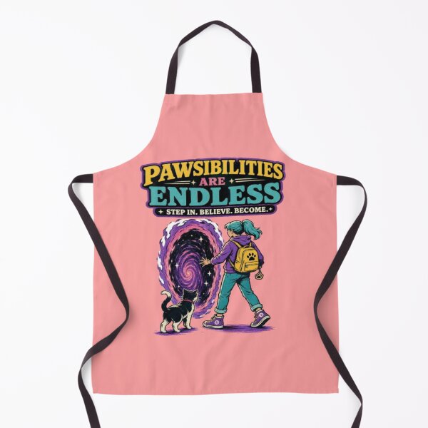 Item preview, Pawsibilities Are Endless - Motivational Cat & Cosmic Portal designed and sold by My-Hoodies.