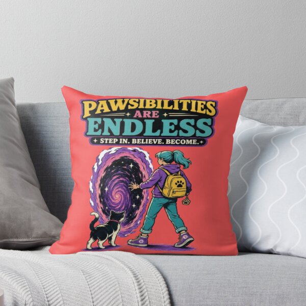 Item preview, Pawsibilities Are Endless - Motivational Cat & Cosmic Portal designed and sold by My-Hoodies.