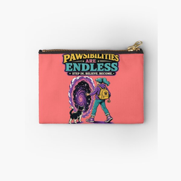 Item preview, Pawsibilities Are Endless - Motivational Cat & Cosmic Portal designed and sold by My-Hoodies.