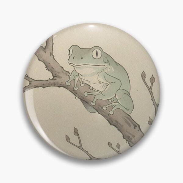 Item preview, Waxy Monkey Frog & Bare Branch - Japanese Ukiyo-e Woodblock Style Art designed and sold by Ukiyo Creatures.