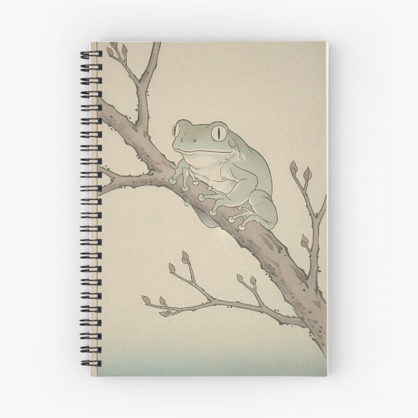Item preview, Waxy Monkey Frog & Bare Branch - Japanese Ukiyo-e Woodblock Style Art designed and sold by Ukiyo Creatures.