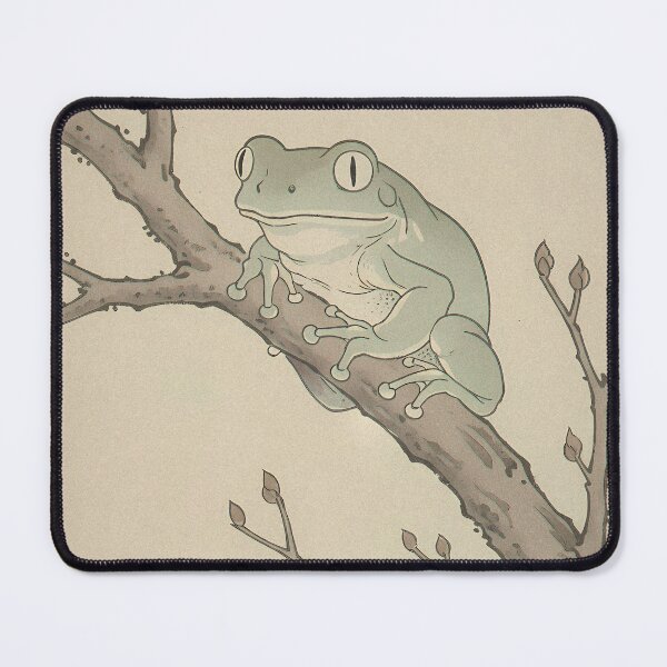 Item preview, Waxy Monkey Frog & Bare Branch - Japanese Ukiyo-e Woodblock Style Art designed and sold by Ukiyo Creatures.