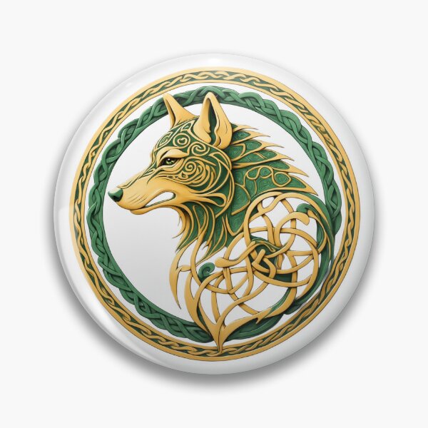 Item preview, Norse Fenrir Wolf Viking Knotwork designed and sold by Fetraus.