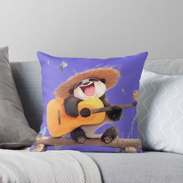Item preview, Make Someone Smile Today Panda Playing Guitar Cute Positive Quote T-Shirt designed and sold by RajDeals.