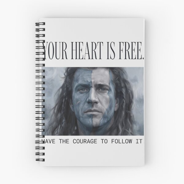 Item preview, Your Heart Is Free Have The Courage To Follow It - Braveheart Quote designed and sold by Enea Kelo.