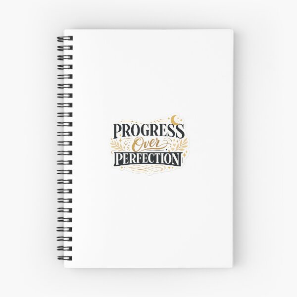 Item preview, Progress Over Perfection Inspirational Typography Sticker designed and sold by Arts121.