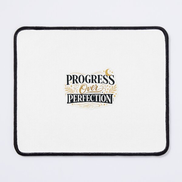 Item preview, Progress Over Perfection Inspirational Typography Sticker designed and sold by Arts121.