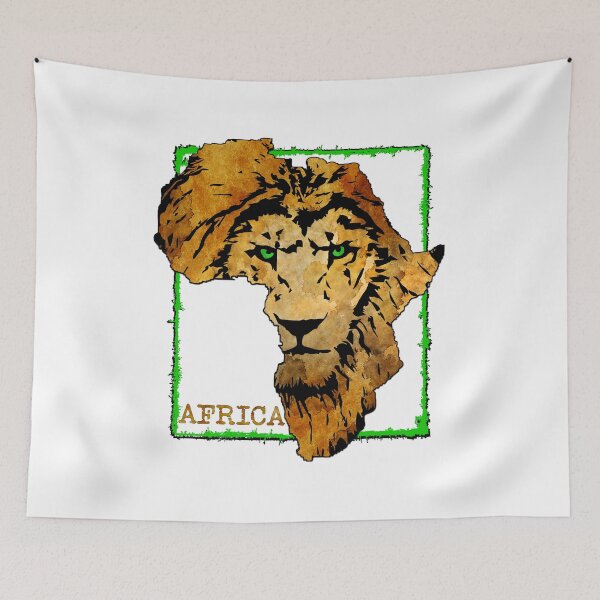 Item preview, Green Eyed African Lion designed and sold by silverbackmerch.