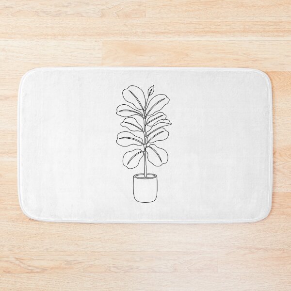 Item preview, Fiddle Leaf Fig Line Art | Minimalist Plant Illustration designed and sold by PLANT LOVER'S PARADISE.