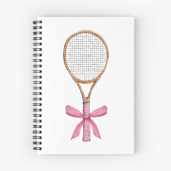 Item preview, Cute Tennis Racket with Pink Bow Girly Tennis Lover Sports Gift designed and sold by sunnivamla.