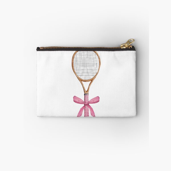 Item preview, Cute Tennis Racket with Pink Bow Girly Tennis Lover Sports Gift designed and sold by sunnivamla.
