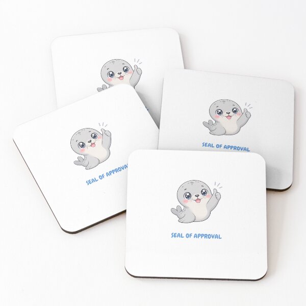 Item preview, Seal of Approval Cute Kawaii Seal designed and sold by BoosterShop.