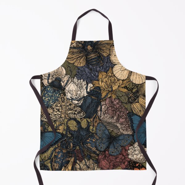 Item preview, Vintage Entomology Insects Butterflies and Crystals Dark Academia Pattern designed and sold by VectorForge.
