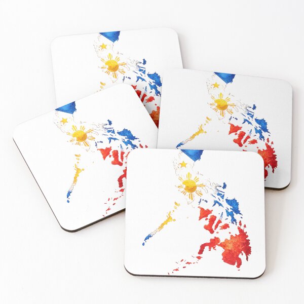 Item preview, Philippines Map with National Flag Design designed and sold by ali prints.