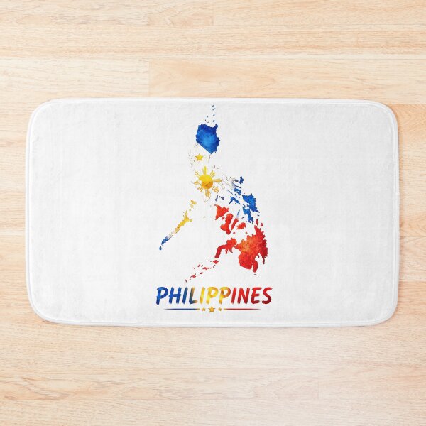 Item preview, Philippines Map with National Flag Design designed and sold by ali prints.