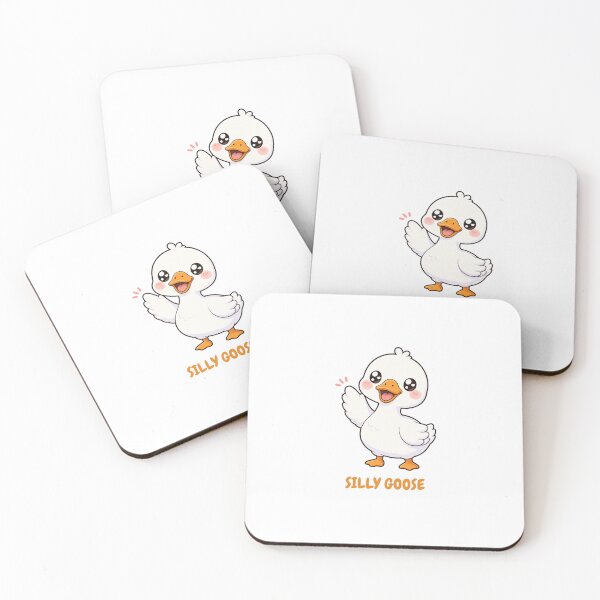 Item preview, Silly Goose Cute Silly Kawaii Goose designed and sold by BoosterShop.