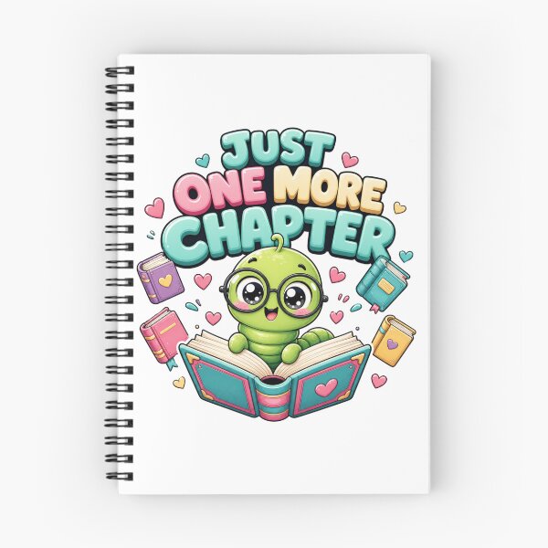 Item preview, Just One More Chapter Sweet Bookworm designed and sold by BoosterShop.