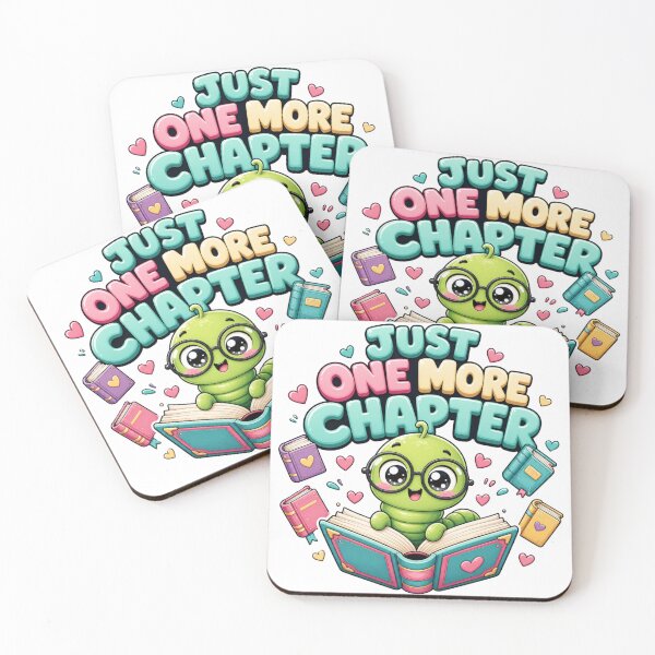 Item preview, Just One More Chapter Sweet Bookworm designed and sold by BoosterShop.
