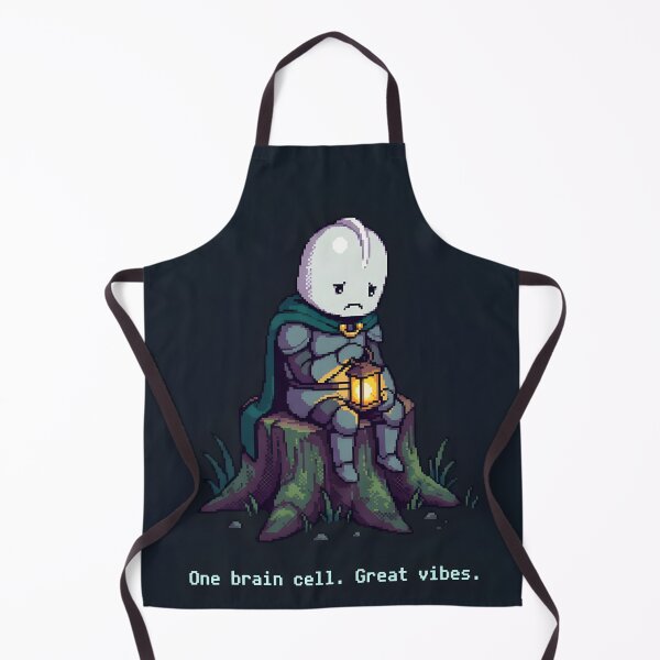 Item preview, One Brain Cell Great Vibes - Melancholic Pixel Knight designed and sold by Arobinoz.