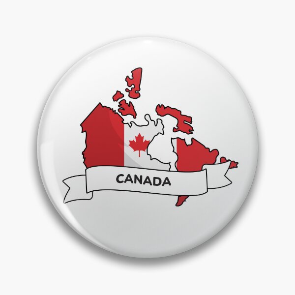 Item preview, Canadian Pride Flag Map Illustration designed and sold by Travel.Art.